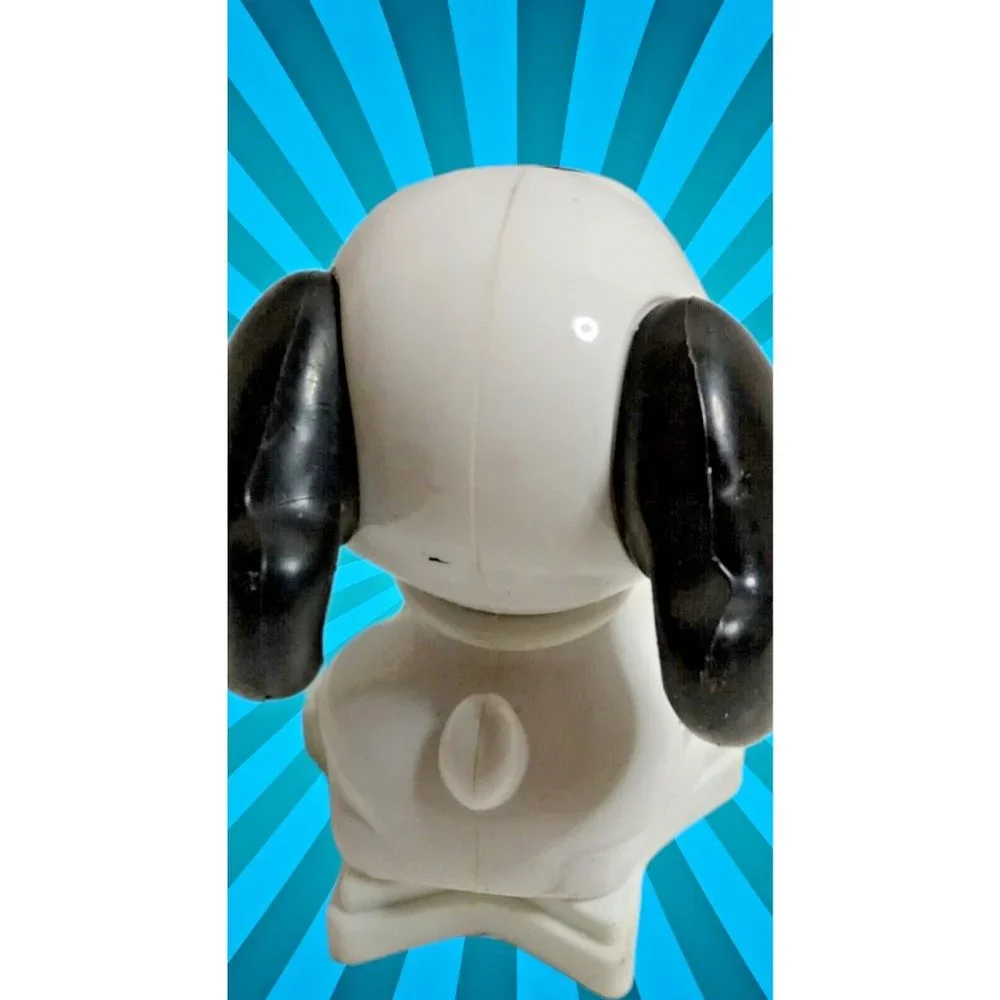 Cake Decoration Snoopy White Dog Collar Says #1 Action‎ Figure